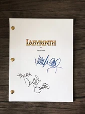Labyrinth Movie Script David Bowie Autograph The Memorabilia Gift Of Screenplay