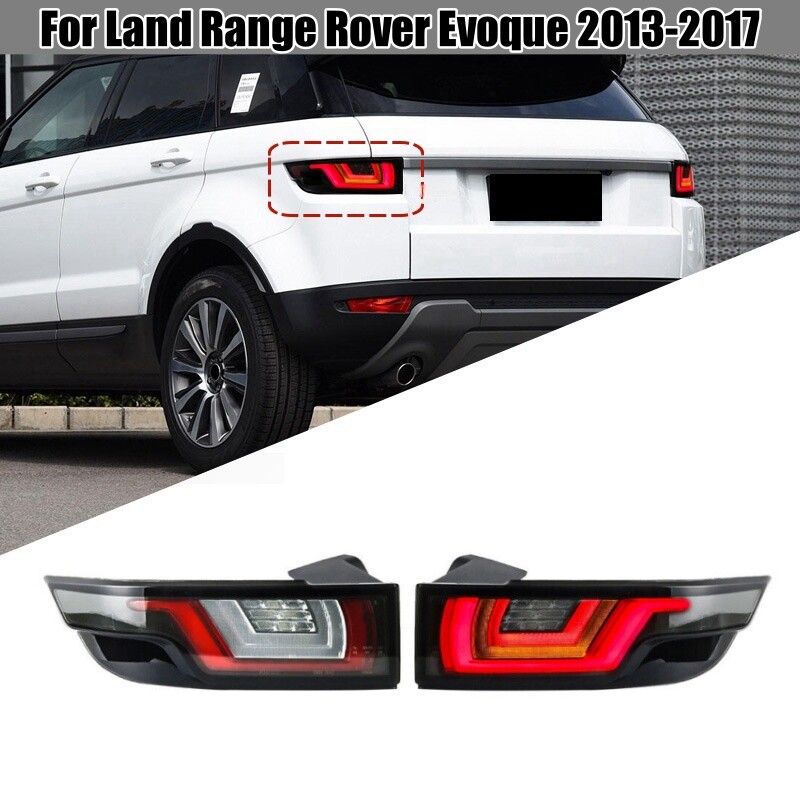 MZORANGE Right Rear LED Tail Light Assembly – Fits Range Rover Evoque 2016-2018, Black Housing Clear Lens