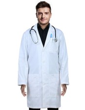 Panda Uniform By Heedfit Professional Unisex White Lab coat 38" FREE SHIPPING 