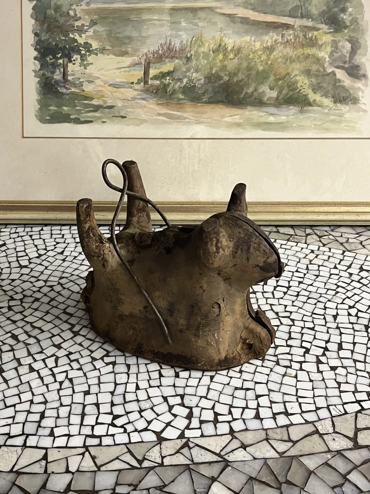 Antike Backform, Schokoladenform, " OSTERLAMM ", Gussform, Keramik, um 1900 - Bild 2 von 4