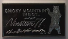 1971- 20 Gram -(300grain)- .999 Silver *SMOKY MOUNTAIN* Ingot -The Kennedy Mint