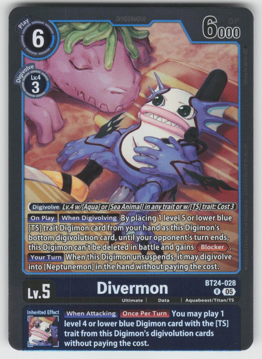 Divermon Rare Time Stranger BT24-028 R NM