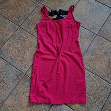 Forever 21 Women's Hot Pink Sleeveless,  Cross Back Mini Dress, Size XL