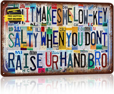 Vintage Classroom Wall Decor Metal Sign Tin Signs Gifts for Teachers Students - 