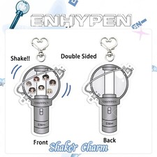 ENHYPEN KPOP SHAKER KEYCHAIN 10CM ACRYLIC LIGHTSTICK CHARM FAN MERCH COLLECTIBLE