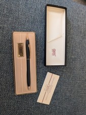 Vintage Cross Classic Black 2502 Pen W/ Box Manual Mint Unused Blue