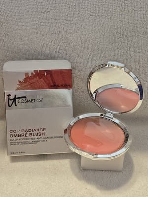 It Cosmetics CC+ Ombre Radiance Blush Coral Blush ~ Hard To Find ~ New In Box