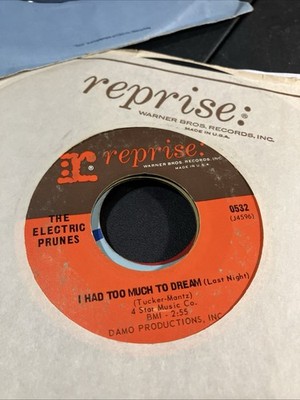 The Electric Prunes ''I Had Too Much To Dream'' 45 REPRISE 60s Psychedelic in VG+