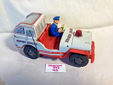 Vintage Junior Products japan tin battery Airport Service police vehicle