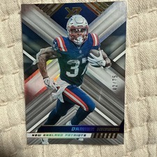 Damien Harris /75 X-Factor Prizm Parallel Patriots 🔥 Low Serial SP