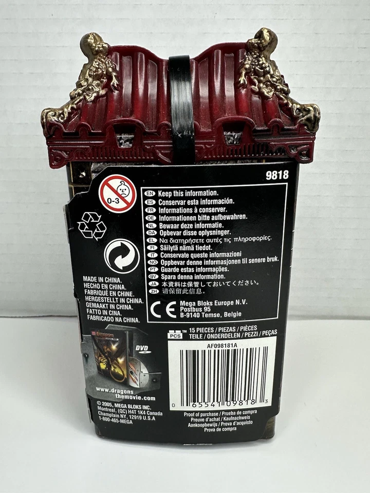 Mega Bloks Dragons Metal Ages Magnetic 9818 - Odaku Invasion 15 Pcs VINTAGE 2005 - Image 4 of 4