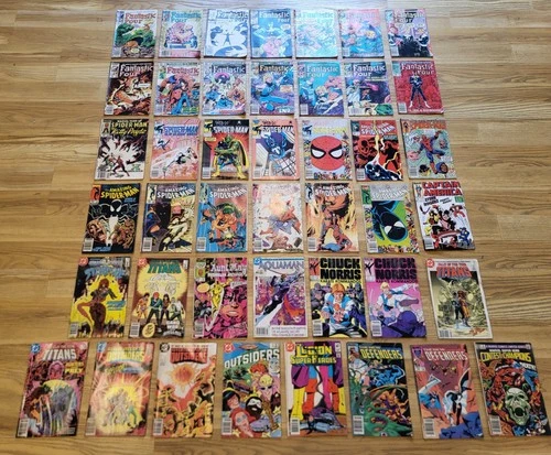 Comic Books Spiderman Fantastic Four 1980s LOT (43 COMICS)