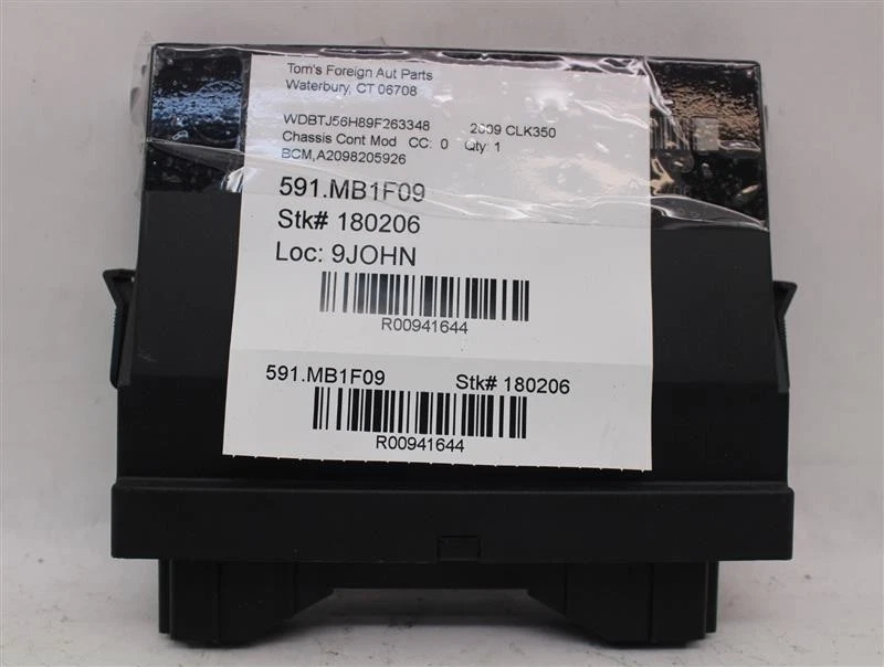 ORDENADOR Varios Mercedes-Benz CLK350 CLK550 2009 09 Números Coincidentes 941644 Foto 2 de 4