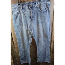 Satern Denim Bootcut Jeans W38 L30 Medium Wash Distressed