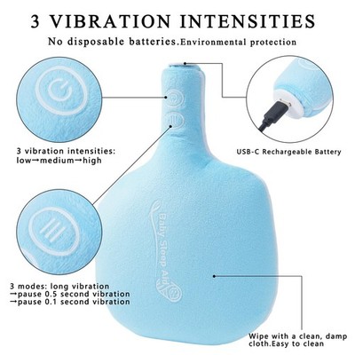 Baby Vibrating Sleep Soother 3 Modes Crib Newborn Essential Registry Shower  Gift