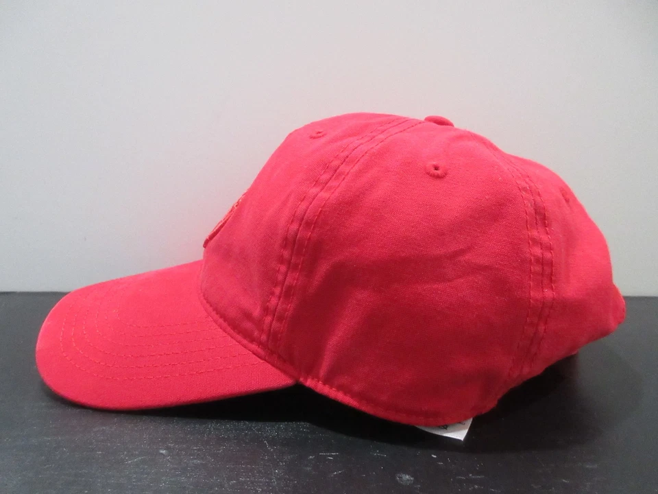 Timberland Sombrero Gorra Correa Trasera Rojo Senderismo Ligero Exterior Ajustable Para Hombres Foto 3 de 4