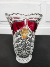 Vintage Anna Hutte Bleikristall Lead Crystal Vase
