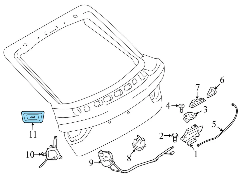 BMW 428I XDRIVE GRAN CUPÉ 2015-2016 - botón de liberación del maletero / interruptor 9275119 Foto 3 de 4