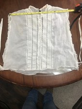 Antique Victorian Corset Cover / Camisole Ties On Sides Button Up Back