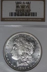 1882 S NGC MS62PL MORGAN SILVER DOLLAR #B51709