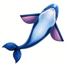 Giant Whale Kite for Adults and Kids, 9.51ft 6.40ft, Easy to Fly Large Beach ...