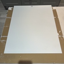 Glass Splashback for Kitchen Toughened Heat Resistant Cooker Tile - Chalk White