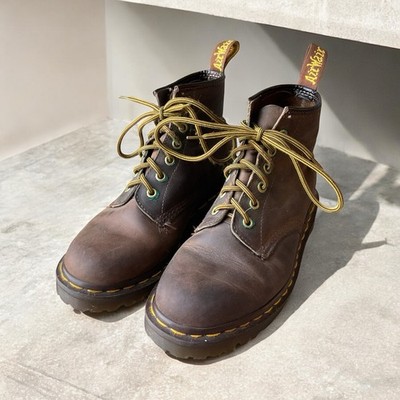 Dr Martens Air Wair 1460 Crazy Horse Brown Leather England Size 4 Hiker Tread
