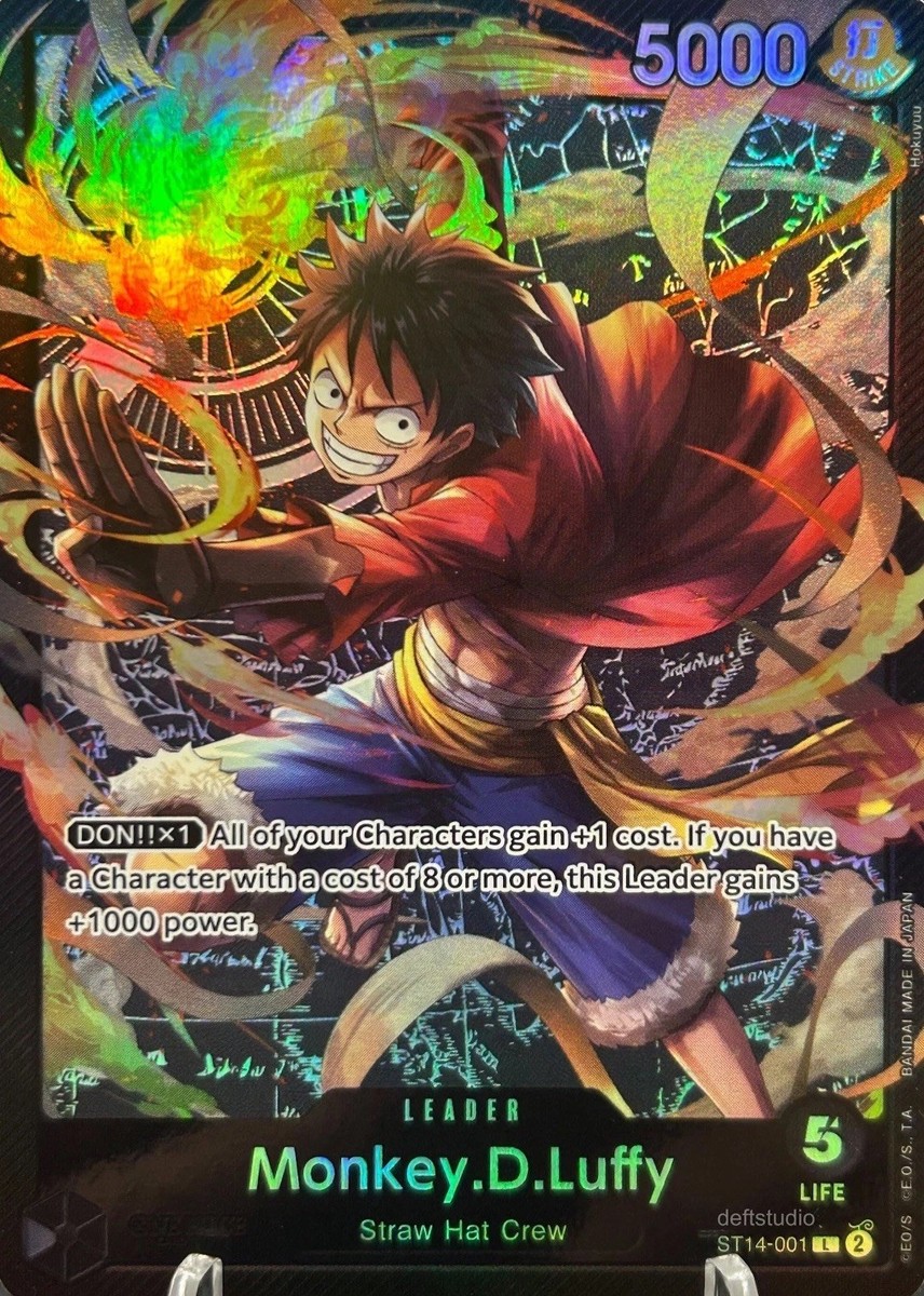 Monkey.D.Luffy • ST14-001 Alt Art Leader Starter Deck 14 Holo One