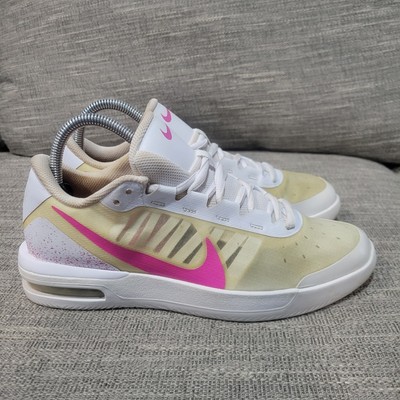 Nike Tennis Shoes Womens Size 8.5 Court Air Max Vapor Wing White Pink CI98838