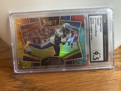 Panini 2021 Select Justin Jefferson #SS-15 Tie-Dye Prizm /25 CSG 9.5 Vikings