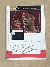 2003-O4 FLAIR FINAL EDITION CUTS & GLORY AUTO/JSY #CG-EC EDDY CURRY #D 62/100