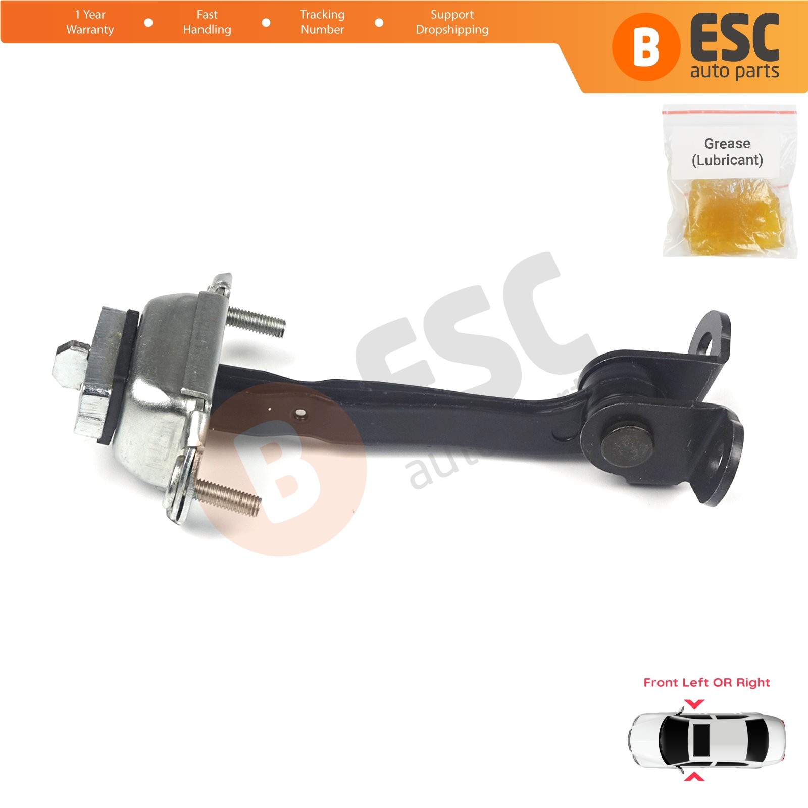 Front Door Hinge Stop Check Strap Limiter for Ford Mondeo MK1 MK2 1992-2000