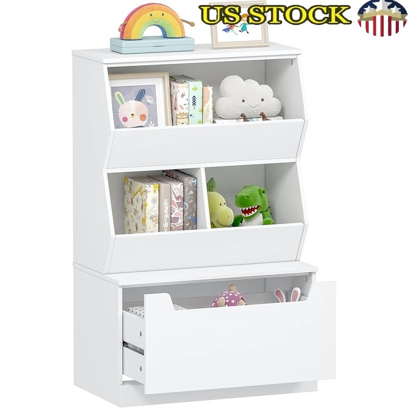 Kids Toy Storage Organizer W/ Shelves & Drawers Playroom Bedroom Classroom New