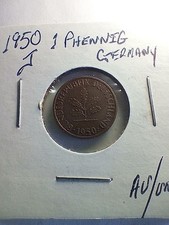1950 J Germany 1 pfennig AU/UNC {88-258}