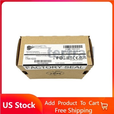 New Factory Sealed Allen-Bradley 1769-IQ32 CompactLogix 24V DC Input Module