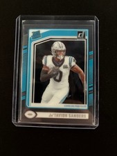 2024 Panini Clearly Donruss - Rated Rookie Ja'Tavion Sanders #81 (RC)