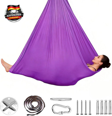 Aerial Yoga Hhängematte, 2-In-1 Yoga Hängematte & Swing, Max. 200 Kg, 1.5X2.8M, 