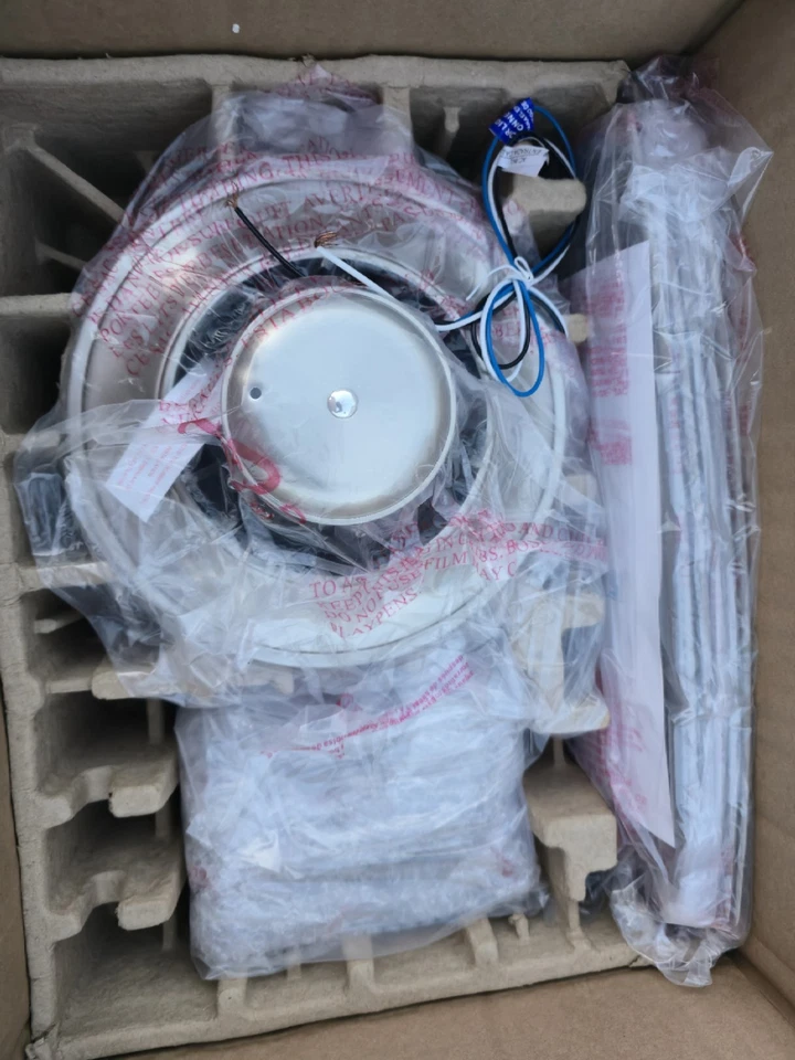 Hampton Bay Gazebo III 42 in. Indoor/Outdoor Brushed Nickel Ceiling Fan New - Image 4 of 4