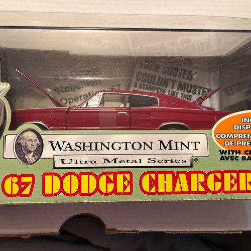 1967 Dodge Charger Die Cast Model By Hawk, Washington Mint 1:24 Scale 2007 - Picture 4 of 12