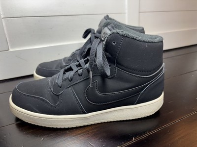 Nike Womens Ebernon Mid SE AV2478-001 Black Basketball Shoes Sneakers Size 9