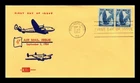 DR JIM STAMPS US COVER AIR MAIL 4C FIRST DAY ISSUE SCOTT C48 KOLOR KOVER