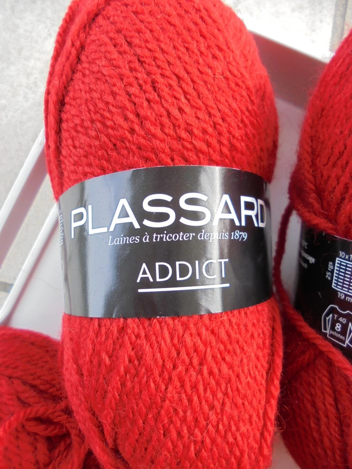 Lot de 5 pelotes de laine Plassard addict neuves - Photo 2/4