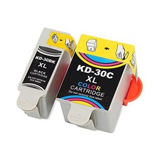 30XL Black  Color Ink Cartridges 2-Pack for Kodak ESP 1.2 3.2 C310 C315 Printer