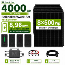 4000Watt Balkonkraftwerk mit Speicher MARSTEK B2500-D 8,96kWh