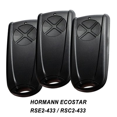 For Hormann ECOSTAR RSC2-433 RSE2-433 Garage Door Remote Control Command Rolling
