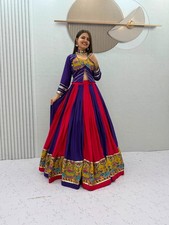Women's Rayon Cotton Lehenga Choli Set with Real Mirror Work Traditional Wear