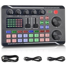 Professional Live Sound Card, Audio Mixer and Audio Interface with DJ Mixer E...