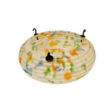 Vintage Art Deco Flycatcher Lamp Shade Multicoloured and Ribbed style - TMK