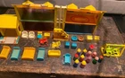 1969 Little People Play Family House 952 Yellow Blue Vintage Fisher Price