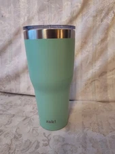 Zak! Designs 30oz Double Walled Insulated Tumbler Mint Green with Lid  New